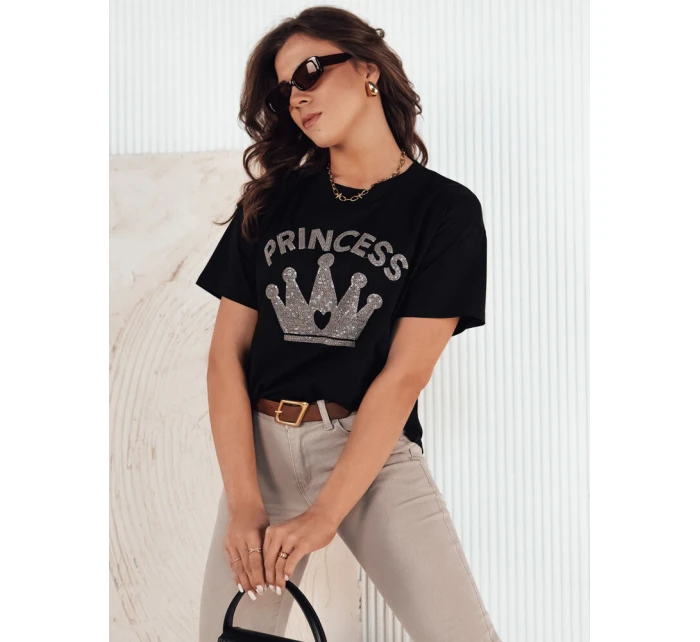 PRINCY dámske tričko čierne FashionStreet RY2389
