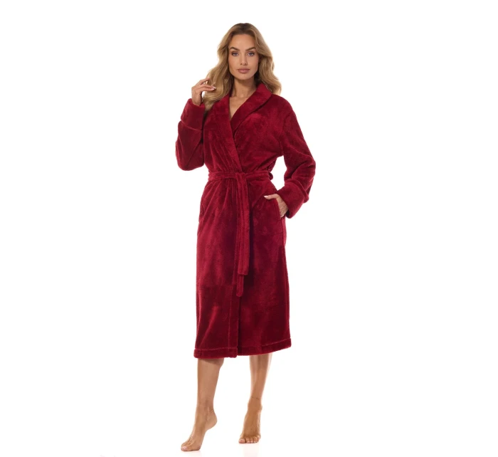 Dámsky župan 2413 Camelia wine plus - L&L Dámsky župan 2413 Camelia wine plus - L&L