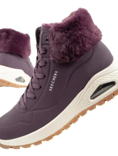 Uno model 21394769 dámská sportovní obuv zateplené boty zimní fialové dámské - Skechers