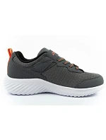 Detská športová obuv Skechers Bounder na suchý zips, ľahká, módna, sivá