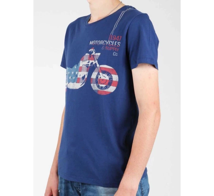 Tričko Wrangler S/S Biker Flag Tee W7A53FK 1F Tričko Wrangler S/S Biker Flag Tee W7A53FK 1F