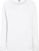 Fruit of the Loom Lady-Fit LW Raglan Sweat Dámska mikina s raglánovými rukávmi 16.2146 biela