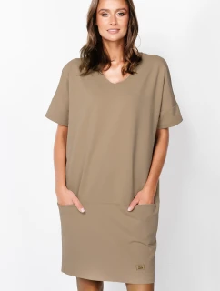 Talianska móda Karina tunika krátka dĺžka farba: ťavia