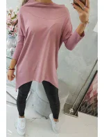 Mikina s potiskem kola tmavě růžová Mikina s potiskem kola tmavě růžová