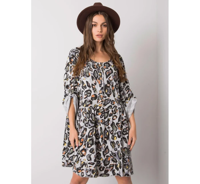 Šaty DHJ SK 21464.99 svetlo šedá