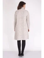 Dámský svetr na zapínání model 19525814 béžový MKM - MKM design