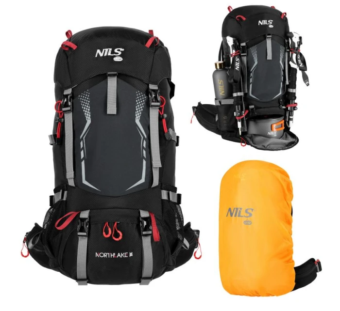 NC1993 TURISTICKÝ BATOH BLACK NORTHLAKE 30L+10 NILS CAMP NC1993 TURISTICKÝ BATOH BLACK NORTHLAKE 30L+10 NILS CAMP