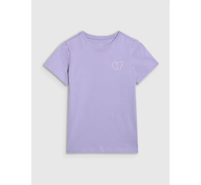 Dievčenské tričko s potlačou 4F 4FJRAW25TTSHF3199-52S