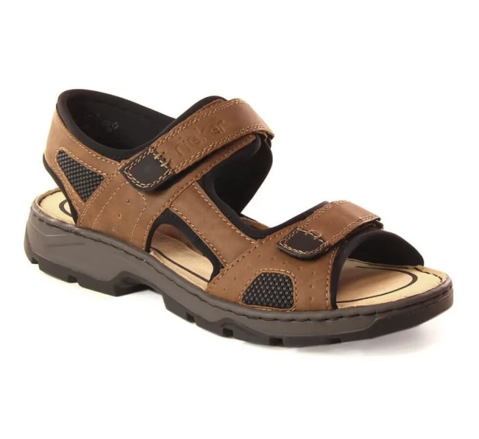 Rieker M 26156-25 RKR447B Sandále na suchý zips Rieker M 26156-25 RKR447B Sandále na suchý zips