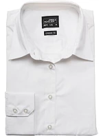 JN 641 Popelínová business halenka s dlouhým rukávem model 22487436 white - Daiber JN 641 Popelínová business halenka s dlouhým rukávem model 22487436 white - Daiber