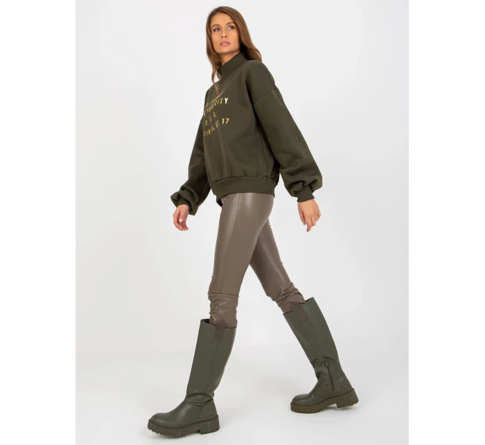 Mikina EM BL model 17802927 khaki - FPrice Mikina EM BL model 17802927 khaki - FPrice