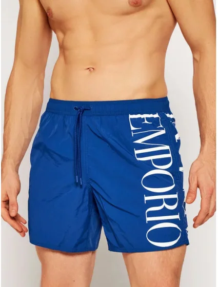Pánské plavkové šortky modrá model 15343564 - Emporio Armani Pánské plavkové šortky modrá model 15343564 - Emporio Armani