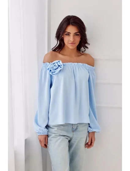 Halenka model 20857714 světle modrá - Roco Fashion