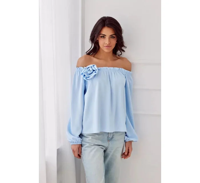 Halenka model 20857714 světle modrá - Roco Fashion