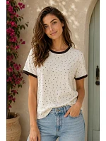 model 22180219 BLOUSE - OFF PINK