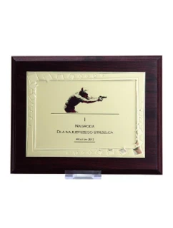 Dyplom z tworzywa sztucznego z  grawerowany model 21829386