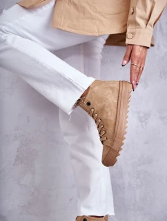 Dámské Tenisky Big Star Vysoké Zateplené Camel model 21595940 - Big Star Shoes