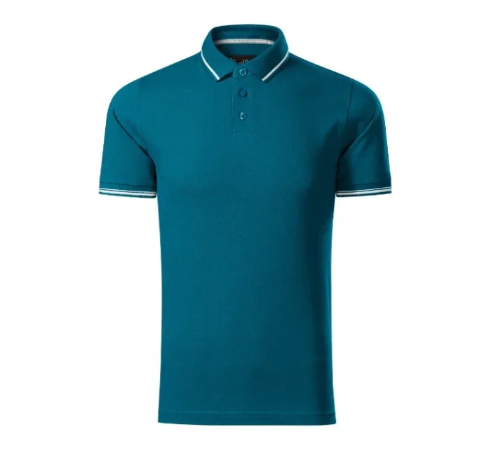Jednofarebné pánske polo tričko Perfection petrol Jednofarebné pánske polo tričko Perfection petrol