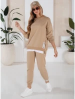 Dámská tepláková souprava beige Dstreet model 21970928 - FashionStreet