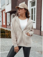 Dámská bunda z alpaky beige Dstreet model 21979858 - FashionStreet