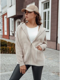 Dámská bunda z alpaky beige Dstreet model 21979858 - FashionStreet