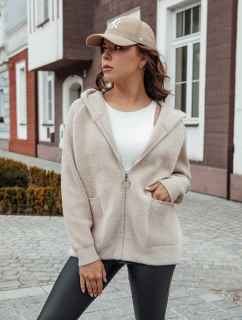 Dámská bunda z alpaky beige Dstreet model 21979858 - FashionStreet