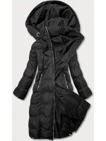 Dlhšia čierna dámska zimná bunda (5m736-392) Dlhšia čierna dámska zimná bunda (5m736-392)