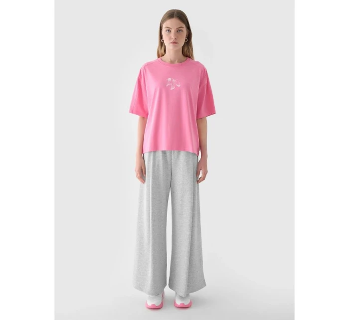 Dámské tričko oversize s potiskem model 21432950 - 4F Dámské tričko oversize s potiskem model 21432950 - 4F