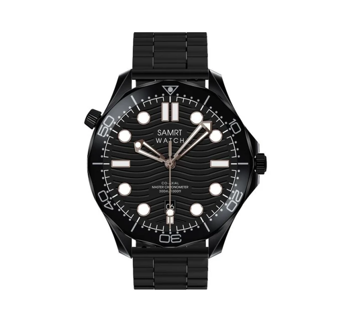 Černý silikonový řemínek + černý náramek model 21805557 - VELTORI