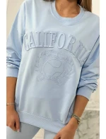 Kalifornská bavlnená súprava modrá