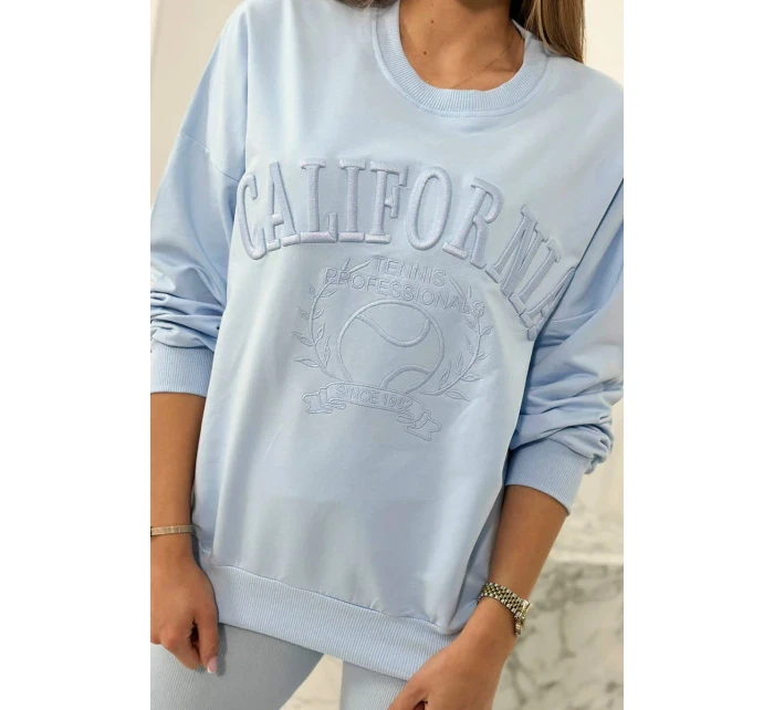 Kalifornská bavlnená súprava modrá