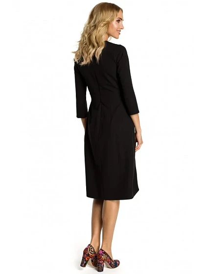 Šaty s předním  černé model 18001696 - Moe