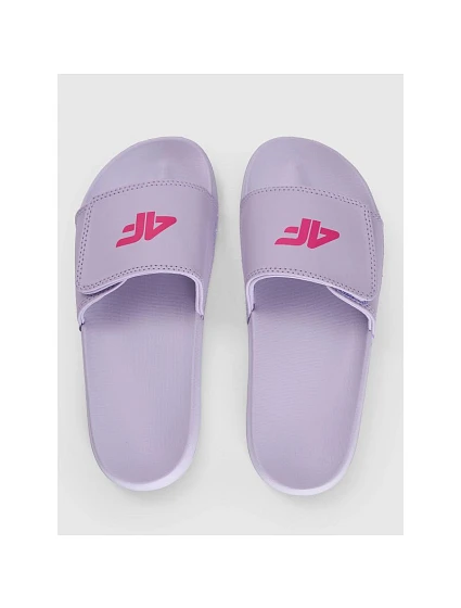 Dievčenské šľapky na suchý zips 4F 4FJWSS26FSLIF032-52S