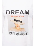 Šaty s potlačou Dream ecru Šaty s potlačou Dream ecru