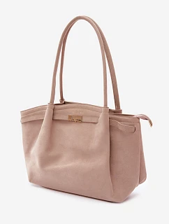 Taška typu Shopper z Eko semiše Béžová model 22111630 - Flora&Co