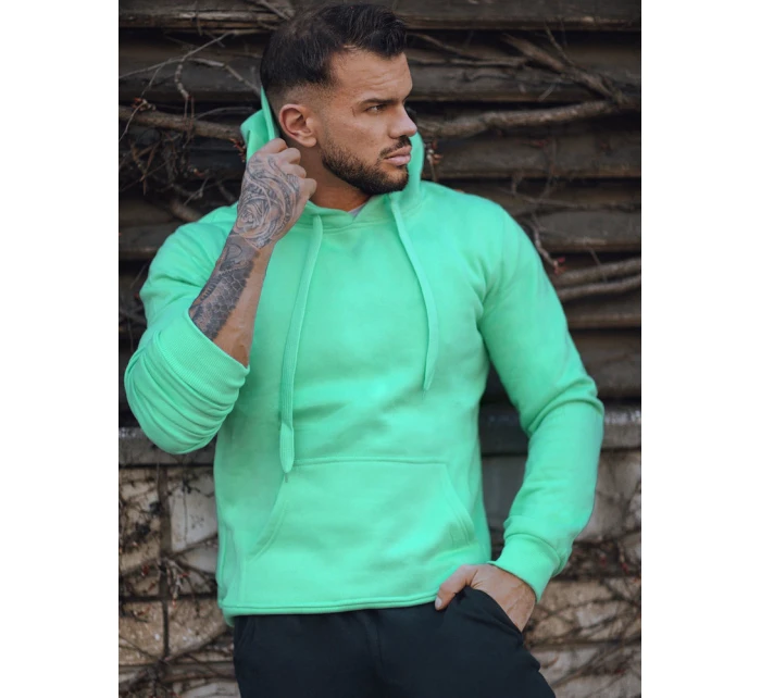 FashionStreet mätovo-čierna pánska tepláková súprava AX0745 FashionStreet mätovo-čierna pánska tepláková súprava AX0745