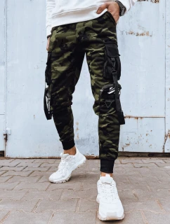 Pánske bojové nohavice zelené FashionStreet UX4201