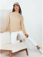 SWAN dámska bavlnená mikina béžová FashionStreet BY1291 SWAN dámska bavlnená mikina béžová FashionStreet BY1291
