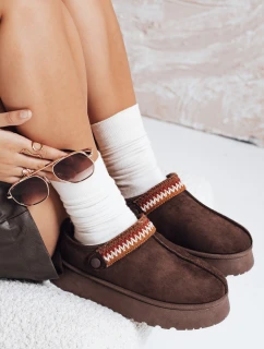 Dámske semišové hnedé snežnice FashionStreet ZY1178