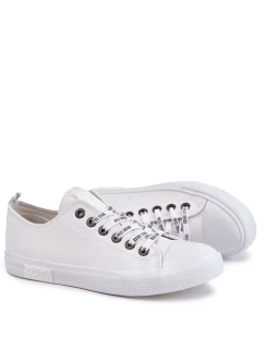 Męskie Skórzane Trampki Big Star KK174052 Białe