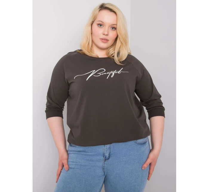 Blúzka RV BZ 6391.48 tmavá khaki