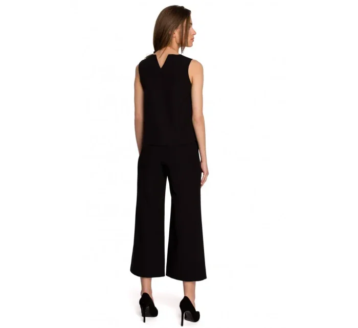 S257 Blúzka bez rukávov - béžová