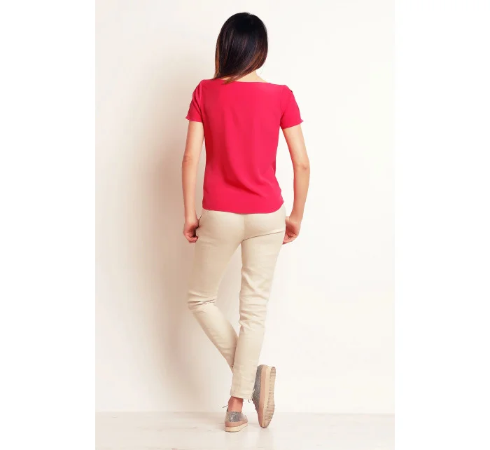 Dámská halenka model 20190965 Tmavě růžová - Infinite You Dámská halenka model 20190965 Tmavě růžová - Infinite You