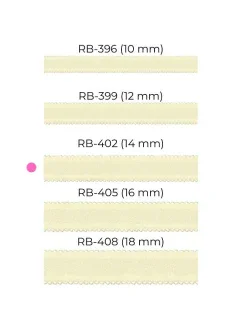 Dámske remienky RB 399 12 mm off-white - Julimex