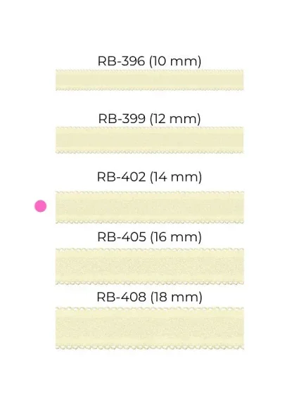 Dámske remienky RB 399 12 mm off-white - Julimex