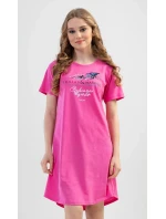 Dámská noční košile s krátkým rukávem model 17613386 - Vienetta Dámská noční košile s krátkým rukávem model 17613386 - Vienetta