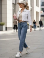 Dámské džínové kalhoty s páskem Dstreet model 21996336 - FashionStreet