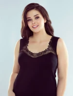 Eldar Porta Plus čierna dámska košieľka 2XL-3XL