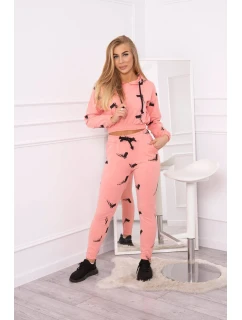 Sada s potiskem pistole meruňková