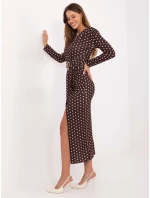 Šaty IT SK 21625 3.27 tmavě hnědá Šaty IT SK 21625 3.27 tmavě hnědá